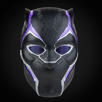 Marvel Legends Series Black Panther Electronic helmet is a popular 2022 holiday toy for tweens