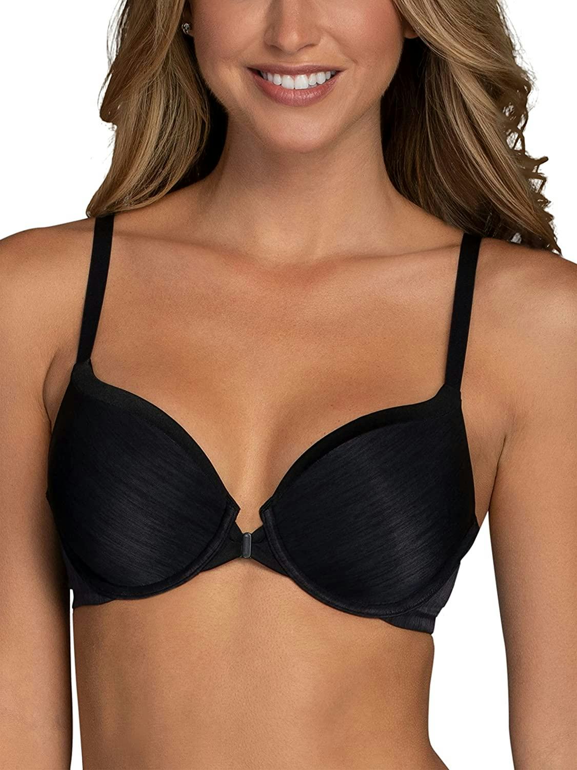 Vanity Fair Front Closure Bra with No-Poke Underwire