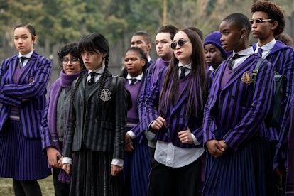 wednesday addams' outfits on netflix show