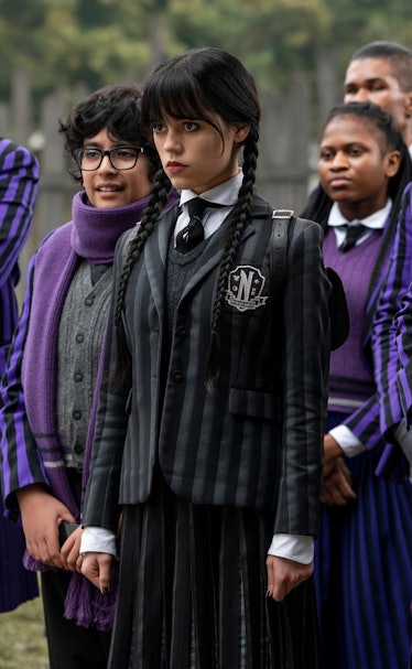 wednesday addams' outfits on netflix show