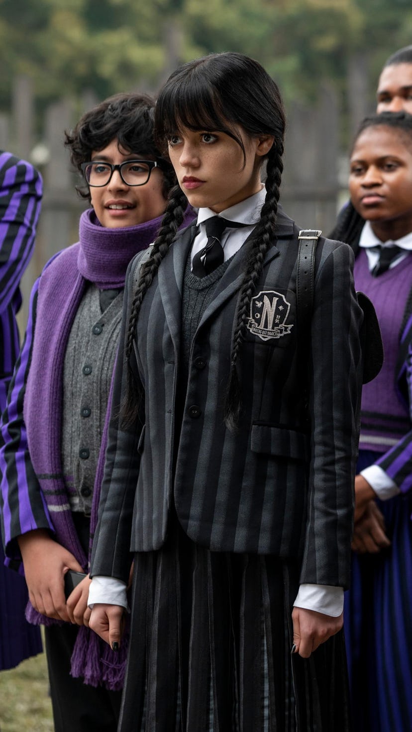 wednesday addams' outfits on netflix show
