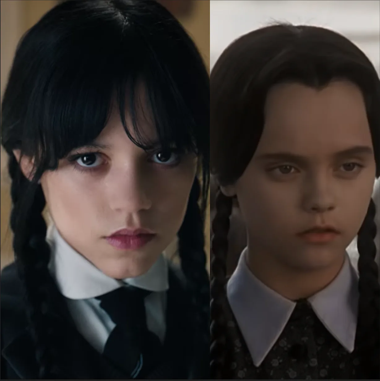 Of Wednesday The 'Wednesday' & 'The Addams Family' Cast In Side-By-Side Photos