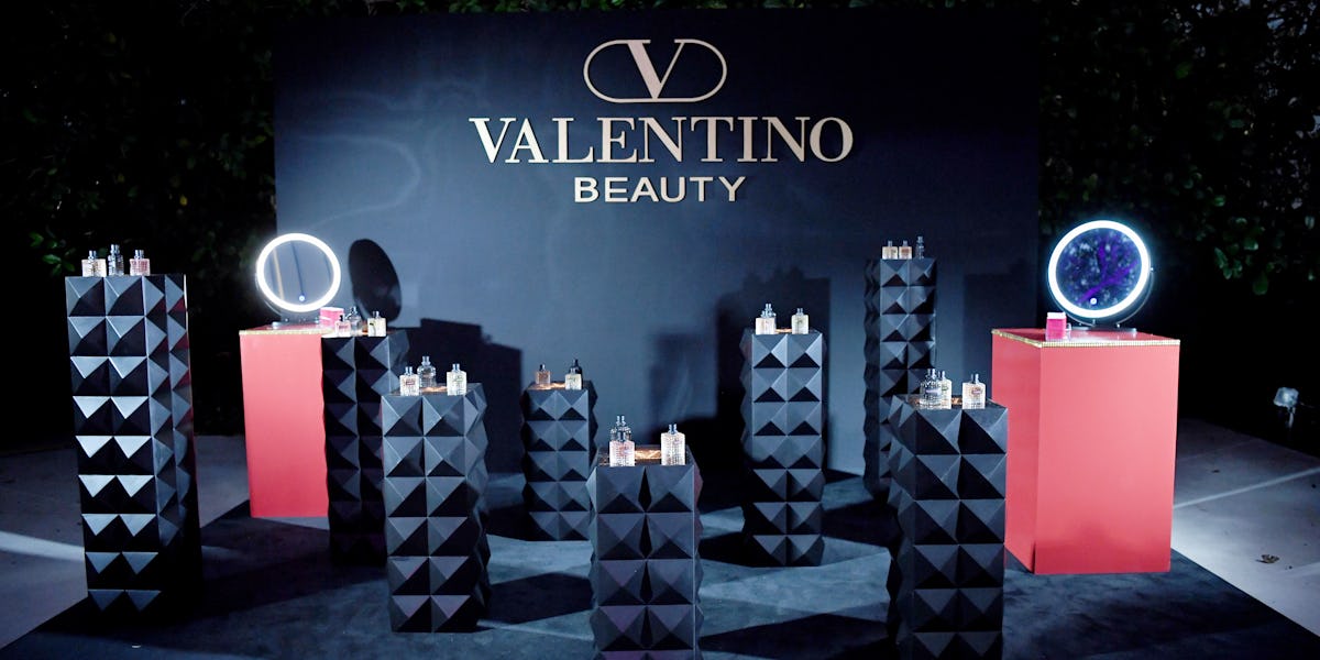 a makeup counter