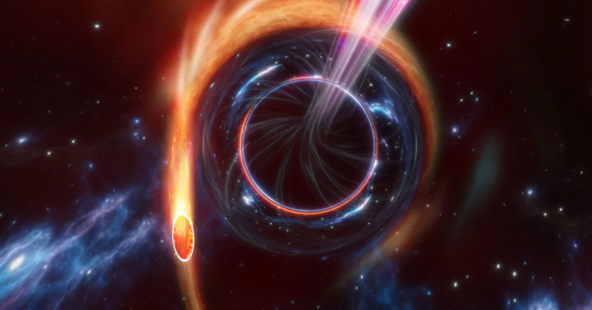 Real Space Events Astronomers capture a rare black hole phenomena billions of light years ...