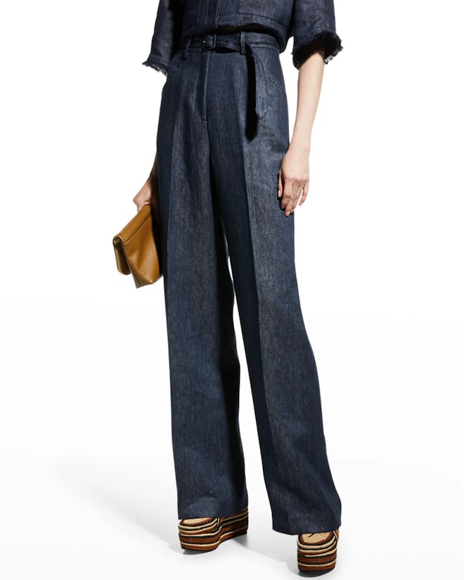 Gabriela Hearst Norman Belted Pant