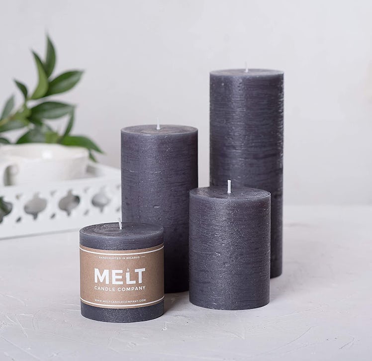 Melt Candle Company Pillar Candles (Set of 3) 