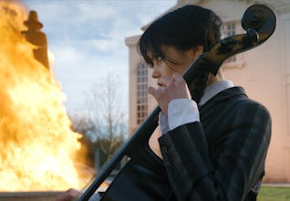 Jenna Ortega as Wednesday Addams in Wednesday