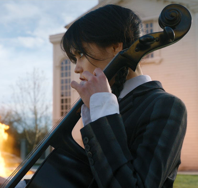 Jenna Ortega as Wednesday Addams in Wednesday