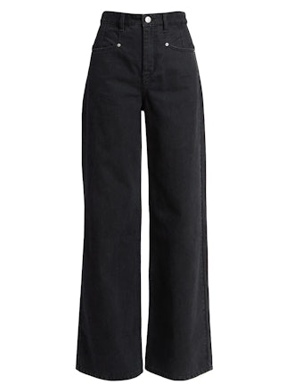 Isabel Marant Lemony High-Rise Wide-Leg Jeans