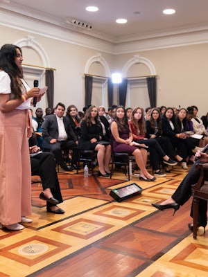 Vice President Kamala Harris spoke to youth leaders ahead of the midterms.