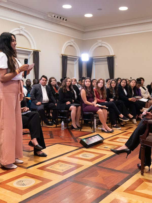 Vice President Kamala Harris spoke to youth leaders ahead of the midterms.