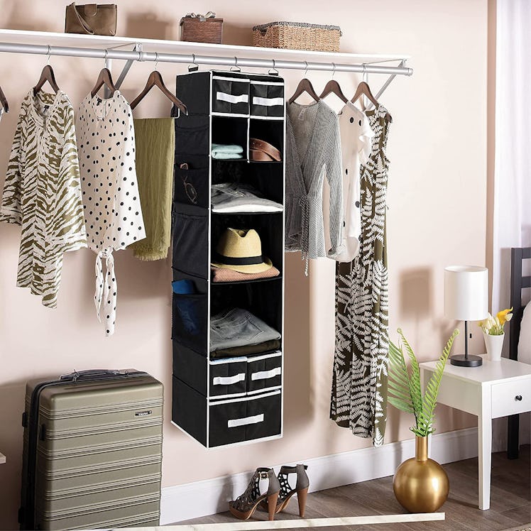 Zober  9 Shelf Hanging Closet Organizer with 5 Drawer Organizers