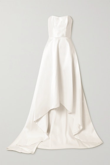Halfpenny London strapless high-low bridal gown