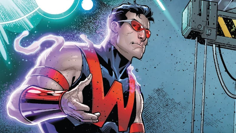 Simon Williams a.k.a. Wonder Man floats in the air in Avengers Vol. 1 #685. Published in 2018.
