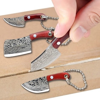 Damascus Pocket Knife Package Opener Set (4-Pieces)