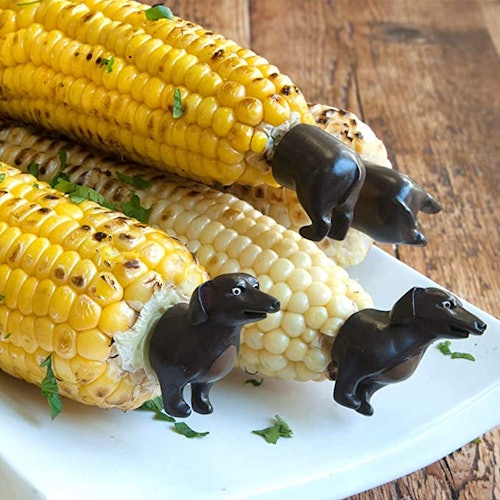 Charcoal Companion Dog Corn Holders (8 Pieces)