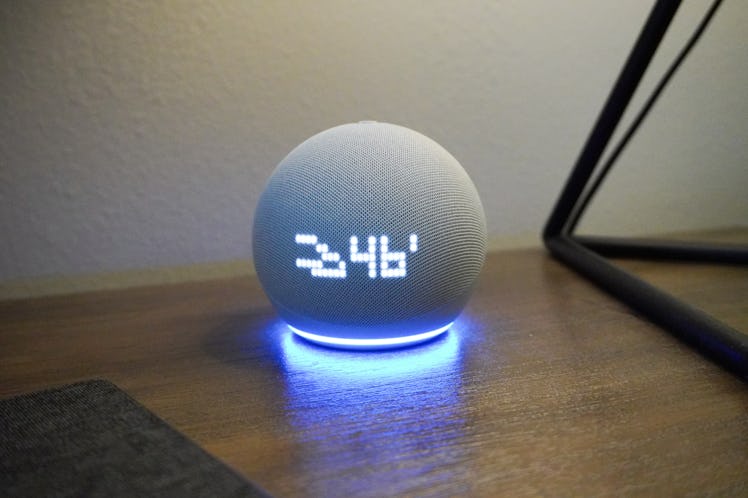 The dot display on the Echo Dot with Clock.