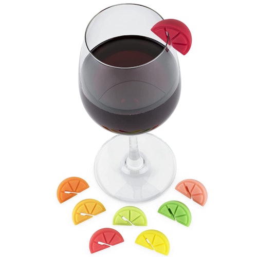 True Zoo Citrus Wine Charms Glass Markers (8-Pack)
