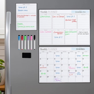 Home & Me Magnetic Dry Erase Calendar Bundle