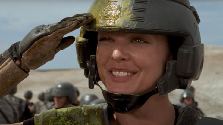 Dina Meyer in 'Starship Troopers.'