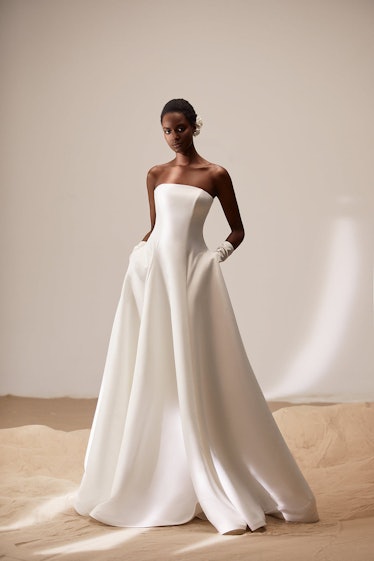 milla strapless wedding gown