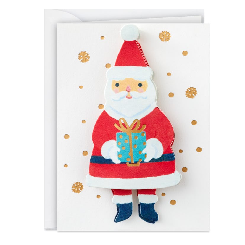 Mini Merry Santa Christmas Card