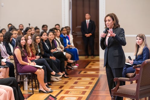 While many candidates are eyeing the youth vote turnout, Vice President Kamala Harris hosted student...