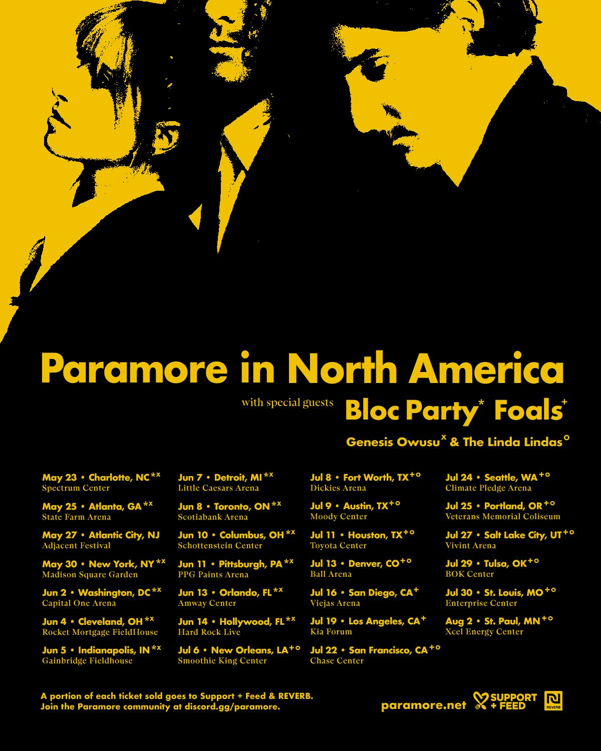 Paramore's 2023 Stadium Tour Dates, Openers, How To Buy Tickets