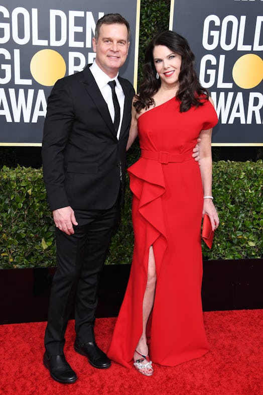 Lauren Graham and Peter Krause at the Golden Globe Awards in 2020