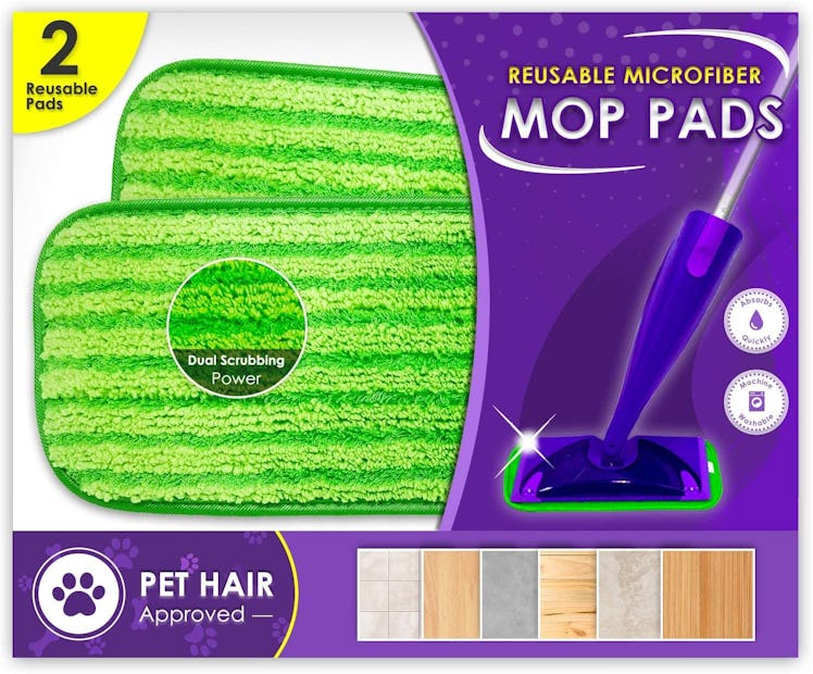 Turbo Mops Reusable Floor Mop Pads (2-Pack)