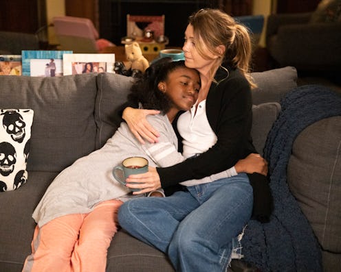 Aniela Gumbs as Zola Shepherd and Ellen Pompeo as Meredith Grey in 'Grey's Anatomy' Season 19, via A...
