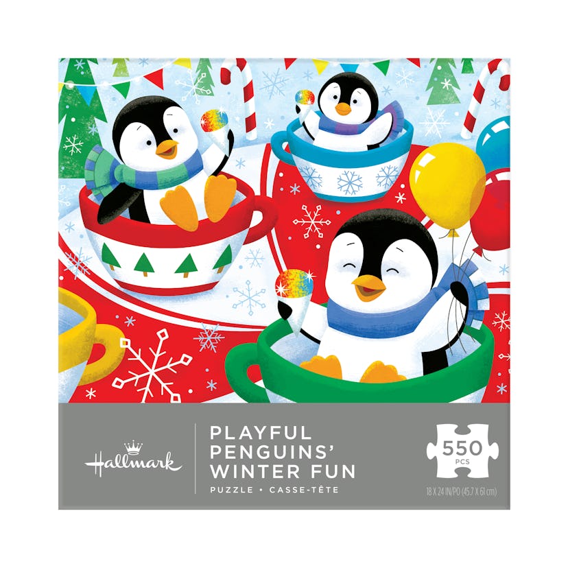 Hallmark Keepsake Playful Penguins' A Twirly Time Together 550-Piece Puzzle 