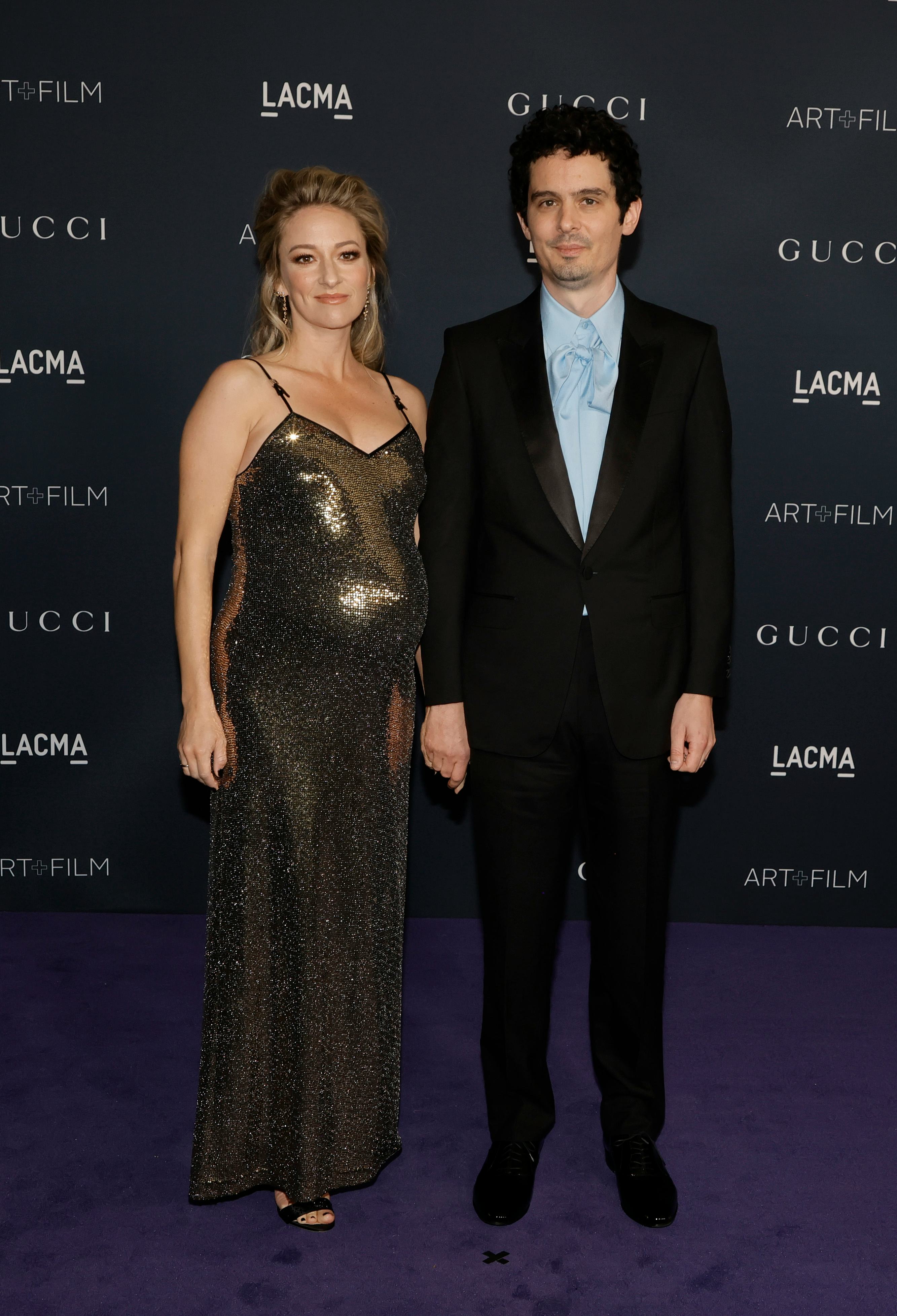 Olivia Hamilton and Damien Chazelle attend the 11th Annual LACMA Art + Film Gala at Los Angeles Coun...
