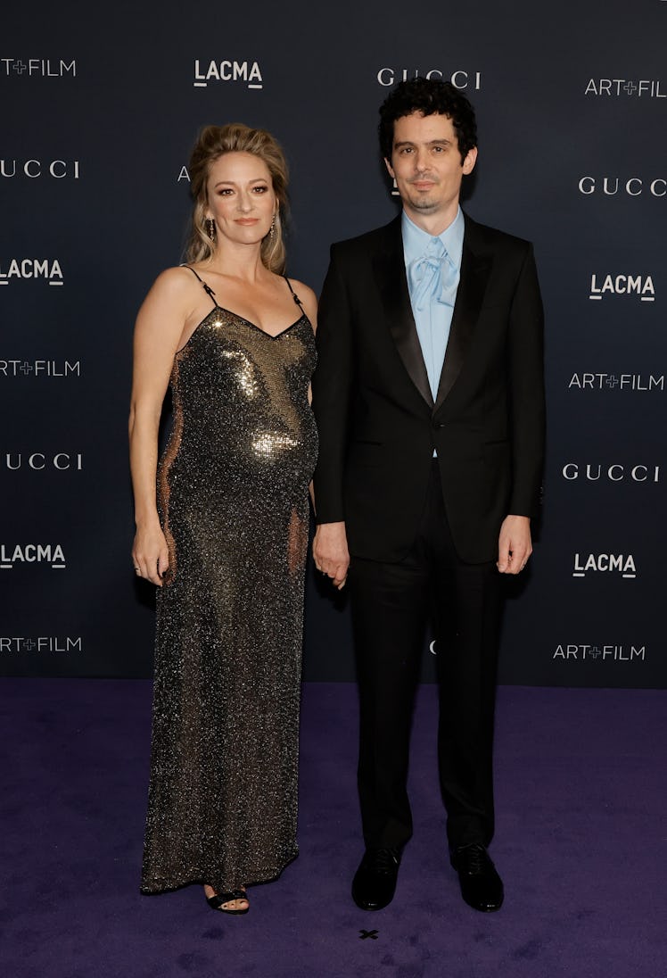Olivia Hamilton and Damien Chazelle attend the 11th Annual LACMA Art + Film Gala at Los Angeles Coun...
