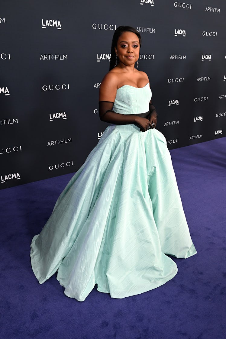 Quinta Brunson attends the 2022 LACMA ART+FILM GALA Presented By Gucci at Los Angeles County Museum ...