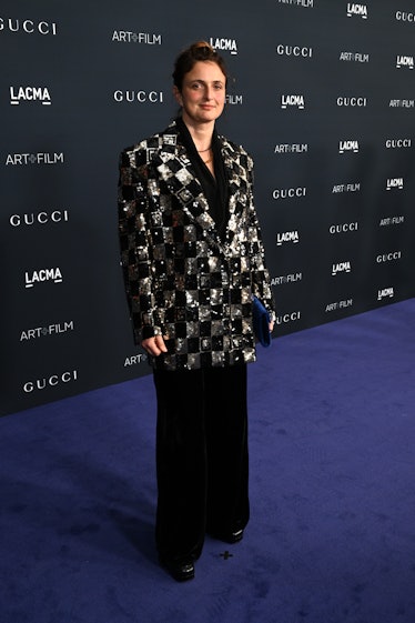 Alice Rohrwacher, wearing Gucci, attends the 2022 LACMA ART+FILM GALA Presented By Gucci at Los Ange...