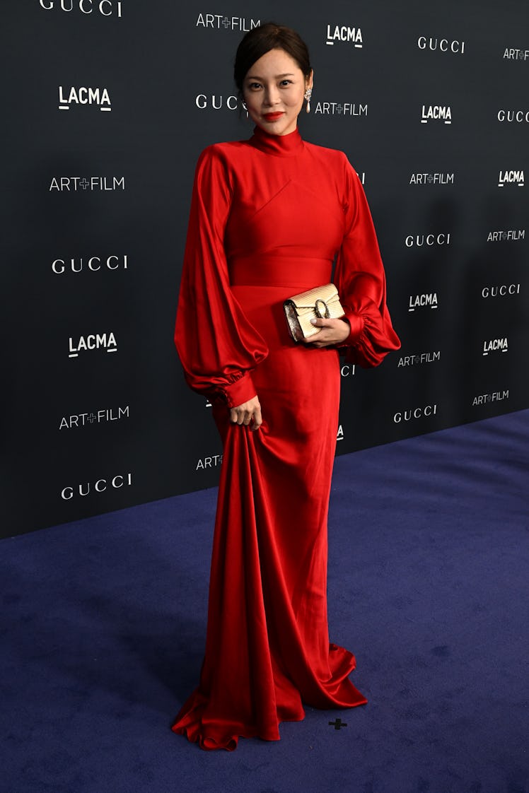 Si-yeon Park attends the 2022 LACMA ART+FILM GALA Presented By Gucci at Los Angeles County Museum of...