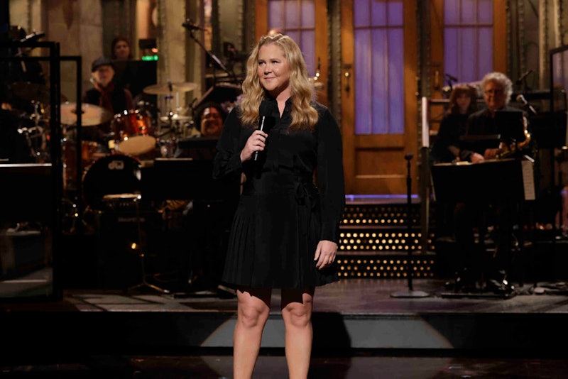 Amy Schumer hosts the Nov. 5 episode of 'Saturday Night Live' and talks married life in a standup mo...