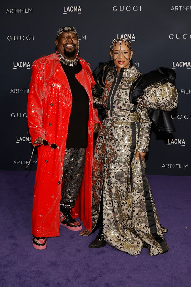 George Clinton and Stephanie Lynn Clinton attend the 11th Annual LACMA Art + Film Gala at Los Angele...