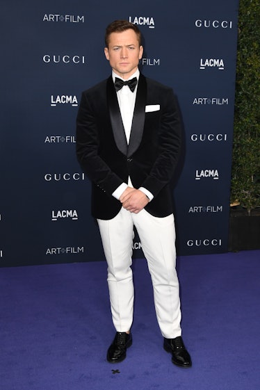  Taron Egerton attends the 11th Annual LACMA Art + Film Gala at Los Angeles County Museum of Art on ...