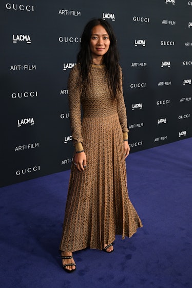 Chloé Zhao attends the 2022 LACMA ART+FILM GALA Presented By Gucci at Los Angeles County Museum of A...