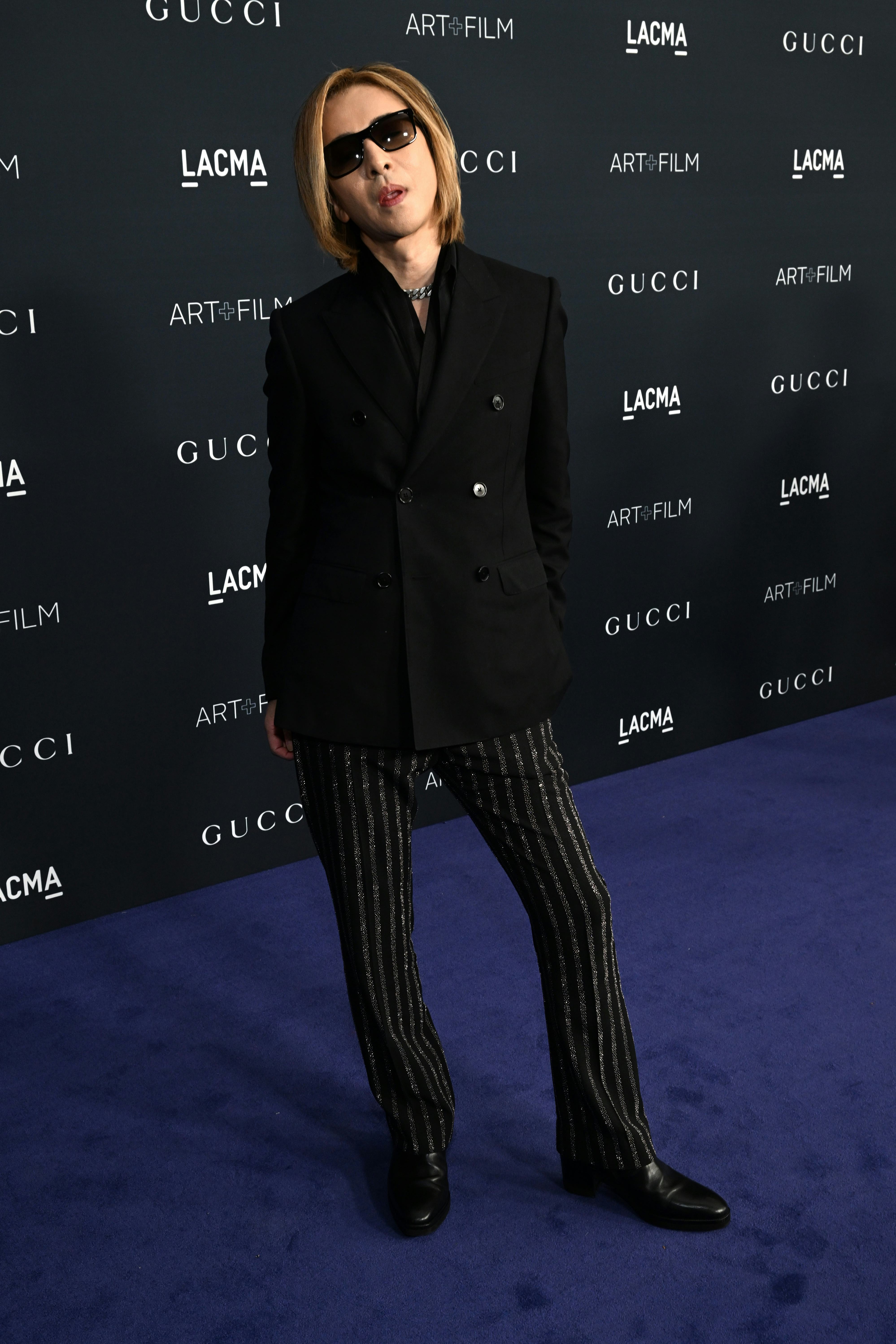 Yoshiki attends the 2022 LACMA ART+FILM GALA Presented By Gucci at Los Angeles County Museum of Art ...