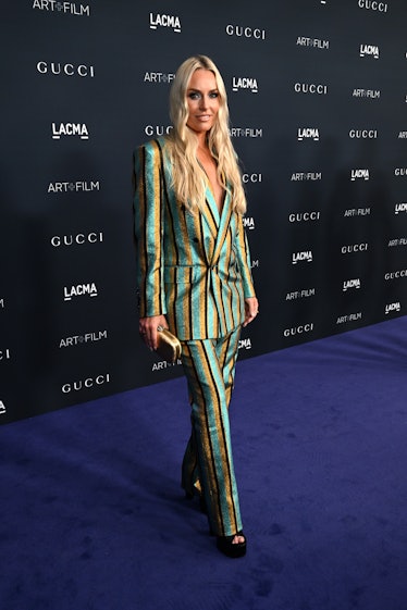 Lindsey Vonn, wearing Gucci, attends the 2022 LACMA ART+FILM GALA Presented By Gucci at Los Angeles ...