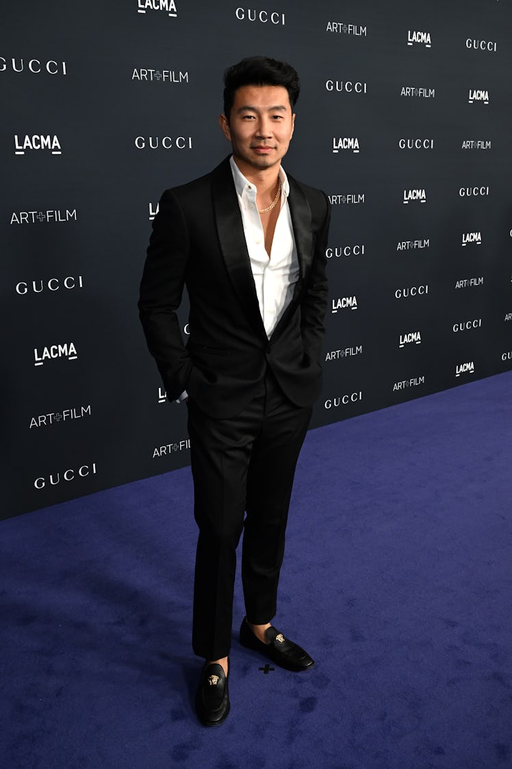 Simu Liu attends the 2022 LACMA ART+FILM GALA Presented By Gucci at Los Angeles County Museum of Art...