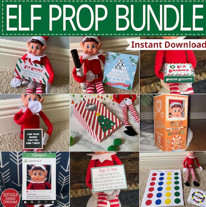 Printable Elf Prop Bundle Instant Download