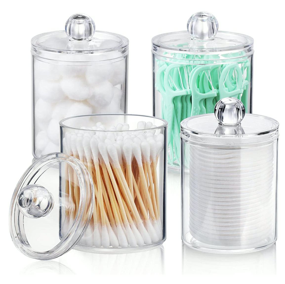 AOZITA Apothecary Jars (4-Pack)