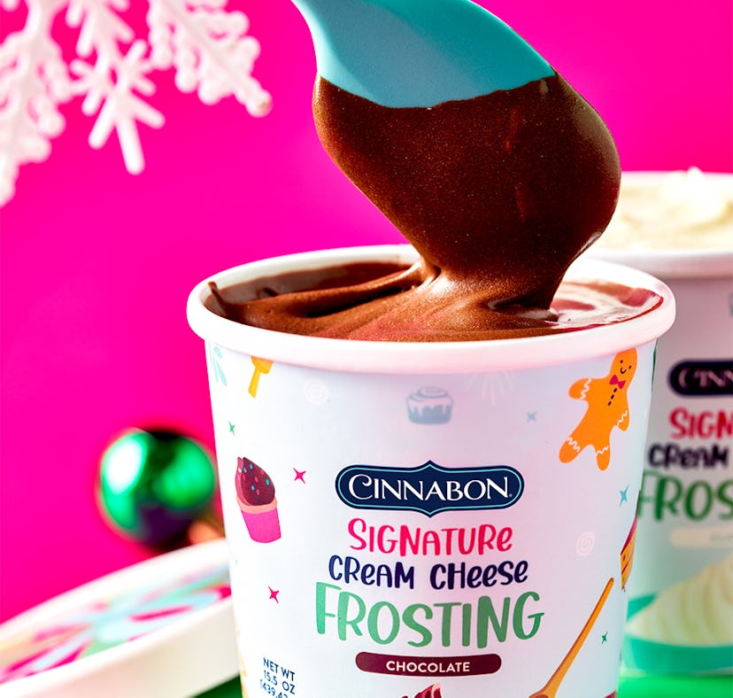 Cinnabon's Chocolate Frosting will upgrade your cinnamon rolls.