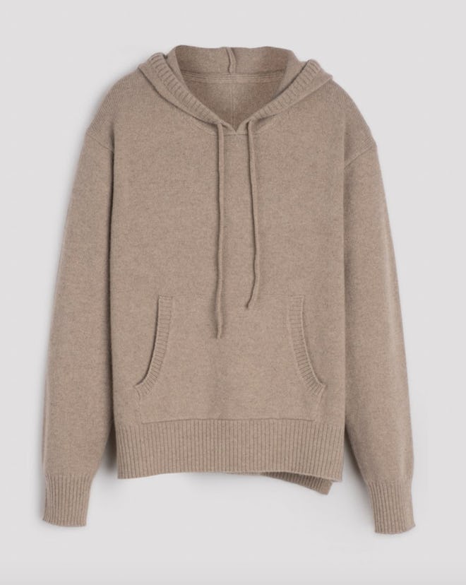 Cashmere Hoodie in Sand