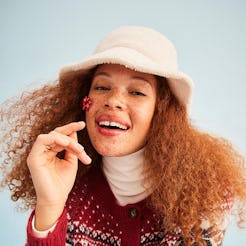 Model Sabina Karlsson for Old Navy holiday campaign