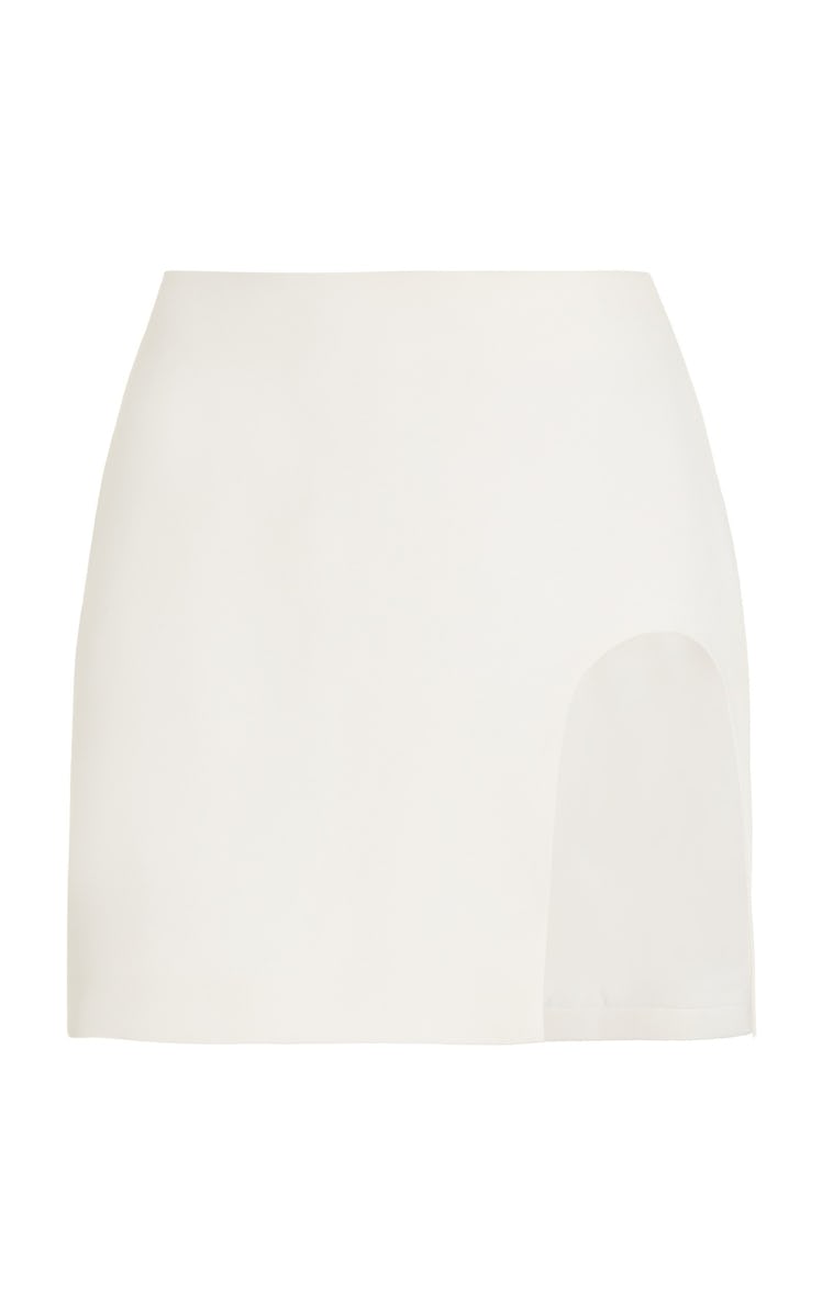 Slit-Detailed Mini Skirt